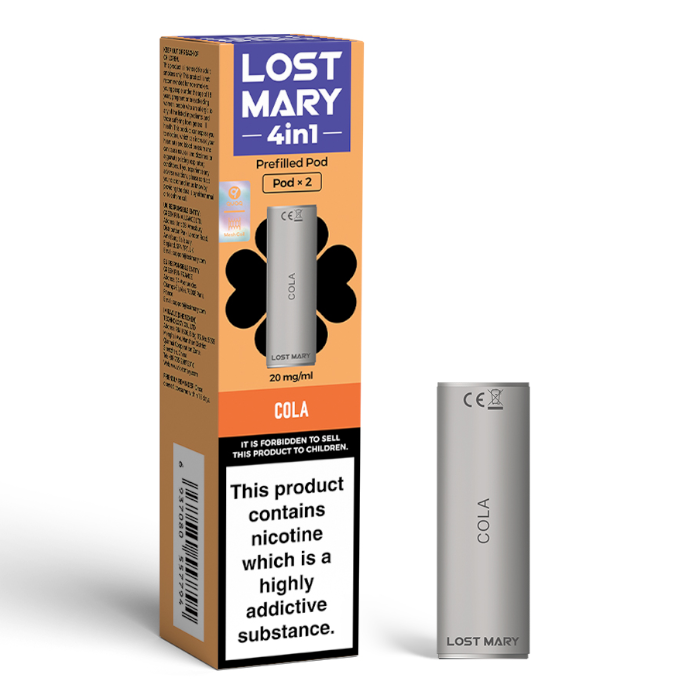 Lost Mary 4 in 1 Prefilled POD Cola (2 pods per pack)