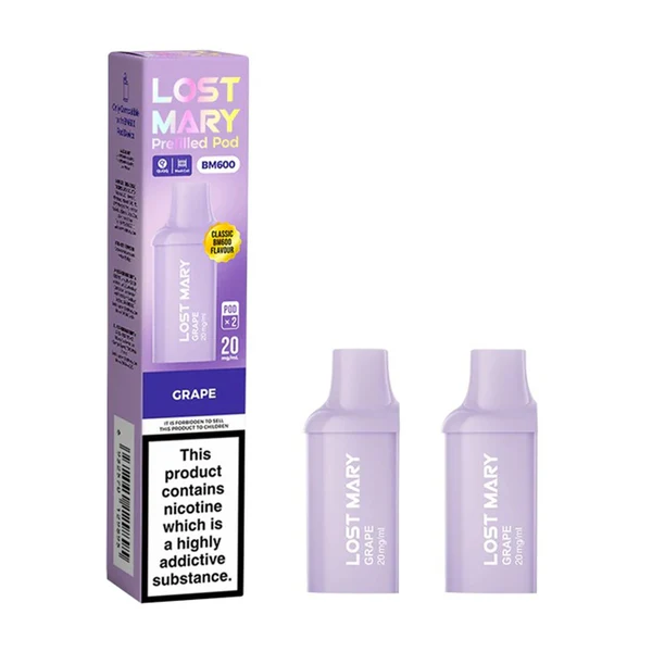Lost Mary BM600 Prefilled Pods (2 per Pack) Grape