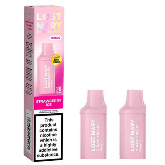 Lost Mary BM600 Prefilled Pods (2 per Pack) Strawberry Ice
