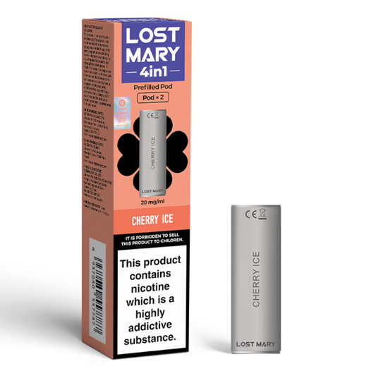 Lost Mary 4 in 1 Prefilled POD Cherry Ice (2 pods per pack)