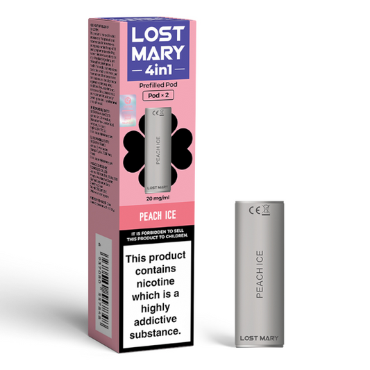 Lost Mary 4 in 1 Prefilled POD Peach Ice (2 pods per pack)