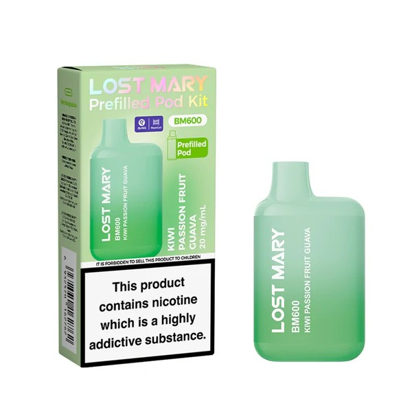Lost Mary BM600 Prefilled Vape Kit Kiwi Passion Fruit Guava