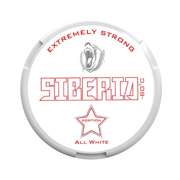 Siberia All White Nicotine Pouch Regular 33mg