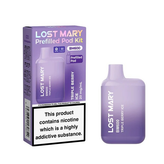 Lost Mary BM600 Prefilled Vape Kit Triple Berry Ice